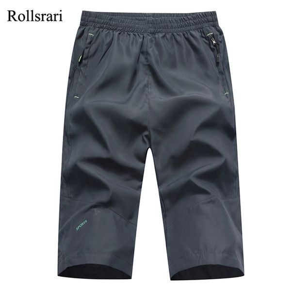 Shorts de verão homens chegam masculinos respiráveis ​​shorts bermudas de elasticidade do joelho Marca de elasticidade rápida seca casual sólido plus size 638 210322