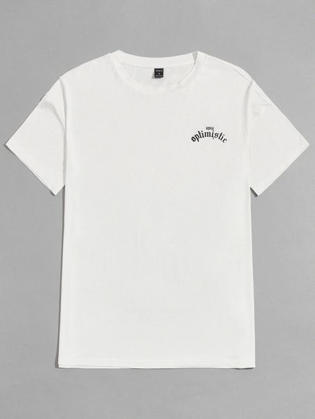 

men letter graphic tee m6p7#, White;black