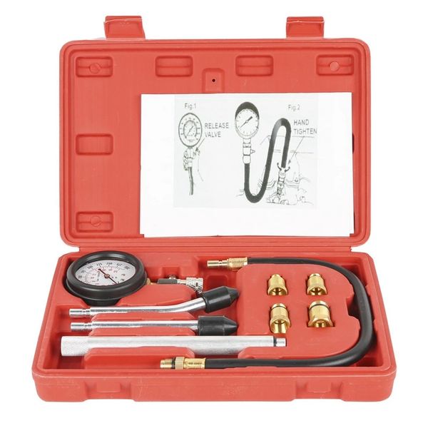 

motorcycle dual-use engine cylinder pressure test tool 326 steam pressure gauge