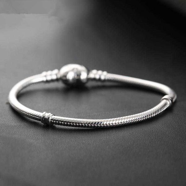 

1pcs drop shipping factory heart silver plated bracelets snake chain fit for pandora bangle bracelet women children birthday gift b002, Golden;silver