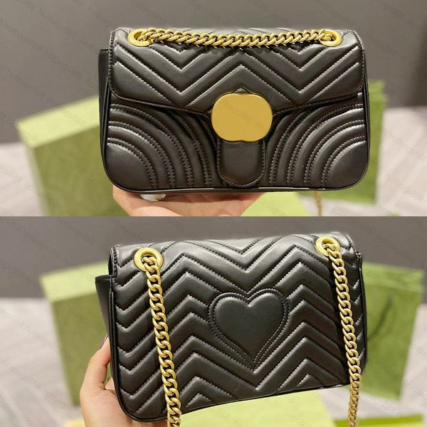 

designer women marmont bags mini crossbody heart real leather handbag wallet cross body with metal chain lady handbags shoulder bag medium l