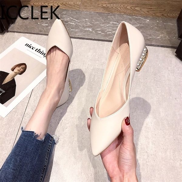 

autumn women flats pearl heeled slip on shoes woman ballet flats pointed toe dress shoes faux suede ladies 220615, Black