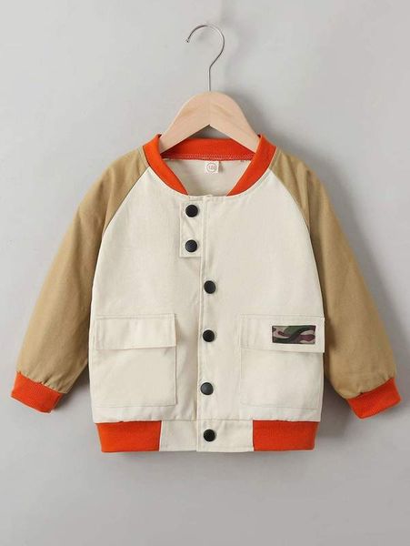 

toddler boys camo & colorblock bomber jacket she, Blue;gray