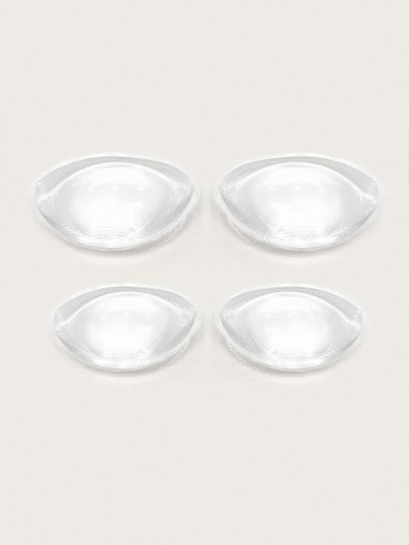 

1pair plain silicone chest pad p6r0#, Black;red
