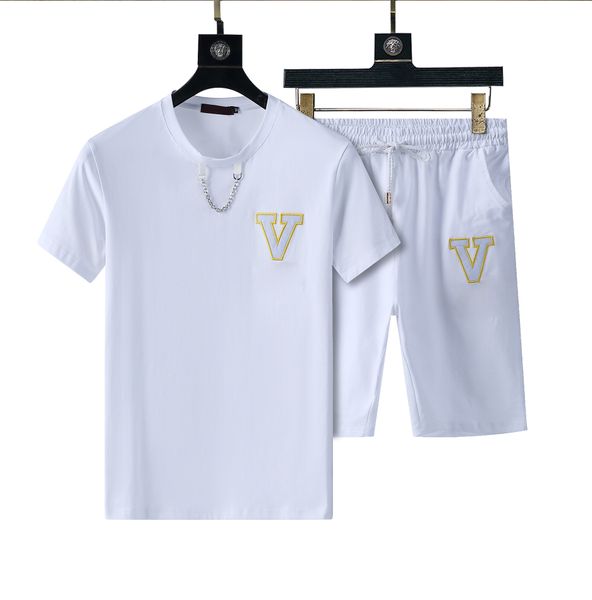 

men's beach designer jogger tracksuits summer sweat suits fashion letter print t shirts seaside holiday shorts sets men luxury casual s, Gray