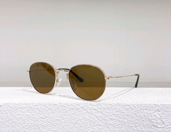 

round gold brown sunglasses men pilot glasses sonnenbrille gafas de sol de uv400 eyewear with box, White;black