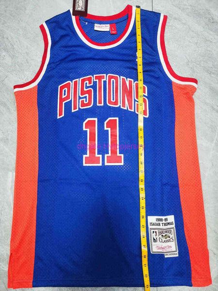 

new new 11# isaiah thomas1988-89 classic jersey blue basketball jerseys, Black