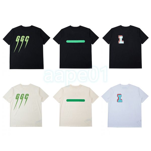 

designer mens t shirts short sleeve cootton t shirt womens hip hop casual loose tees man clothing asian s-xl, White;black