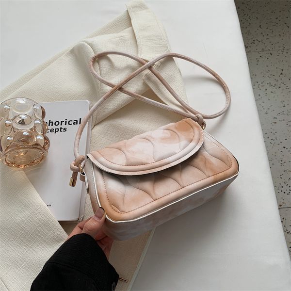 

women 3 colours bags tie dye pu flap crossbody and shoulder bag