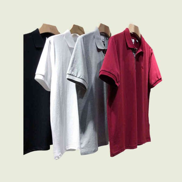 

2022 mens t-shirt tee designer polos brand small horse crocodile embroidery clothing men fabric letter polo collar casua shirt high, White;black