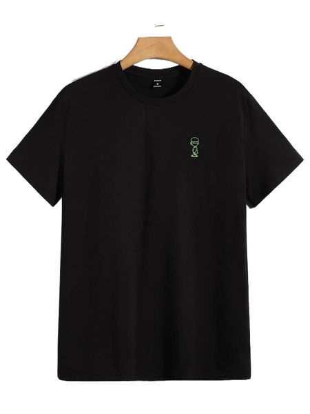 

men cartoon graphic tee 01u0#, White;black