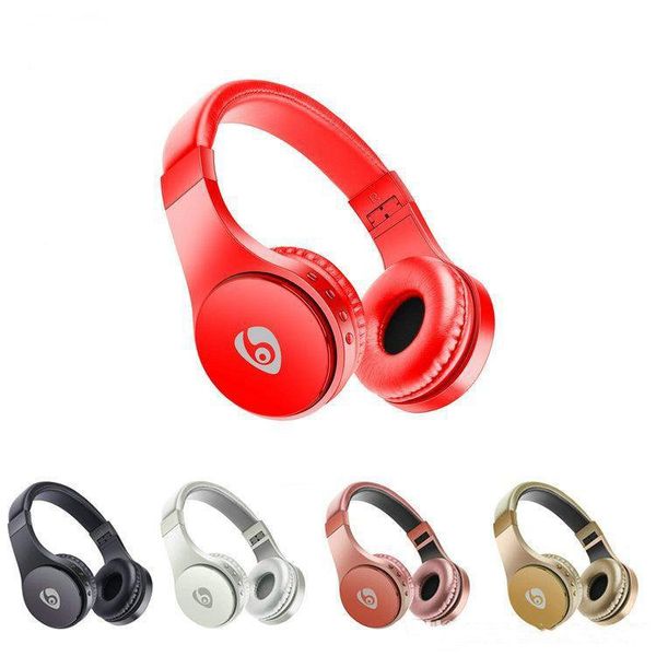 

luxury designer s55 wearing headphones with card fm earphones head-mounted foldable headset for smart cell phone earphone wireless bluetooth