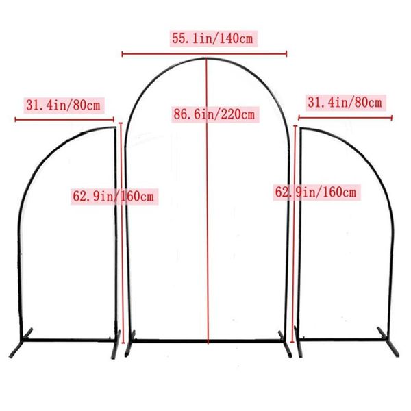 Decoração de festa 3pcs/conjunto Arco de casamento Props Stanho de ferro Passo Flores de fundo decorativo Flores artificiais Standty