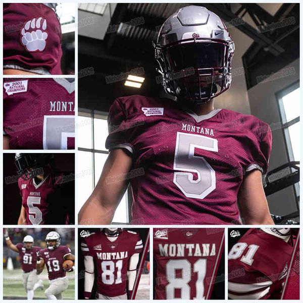 

2001 throwback uniform montana grizzlies jersey dalton sneed marcus knight samori toure alex gubner camron humphrey elias dewaters ncaa, Black