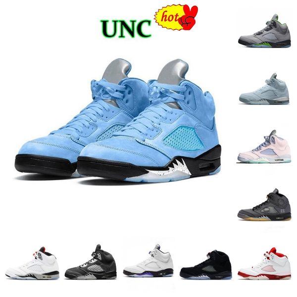 

mens 5 5s dark concord basketball shoes easter racer blue unc green bean bluebird oreo white stealth black metallic raging bull red what the