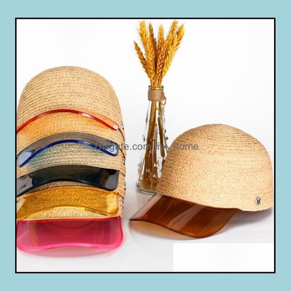 

women st baseball cap m letter transparent pvc patchwork breathable summer hat snapback visor ljjk1679 drop delivery 2021 caps hats access, Yellow