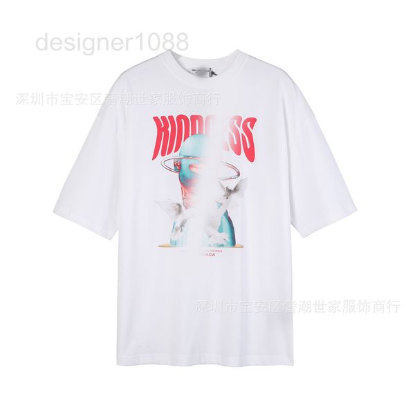 

women's t-shirt designer nanyou quality 2022 spring and summer b home one to three standard full short sleeve t-shirt loose casual simp, White