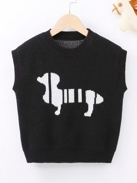 

toddler boys graphic pattern sweater vest she01, Blue