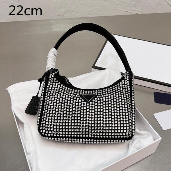 

glittering diamond bags designer bag luxury handbag hobo shining handbags the tote bag fashion baguette nylon crossbody 2022 quality