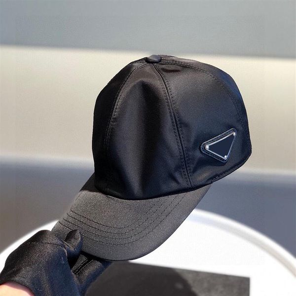 

side triangle luxurys baseball cap for men fashion designers caps hats mens middle triangle women casual fitted hat nylon casquett249s, Blue;gray