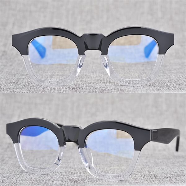 

70% factory outlet sales on the mask manual plate frame glasses irregular frame thick british fashion, White;black