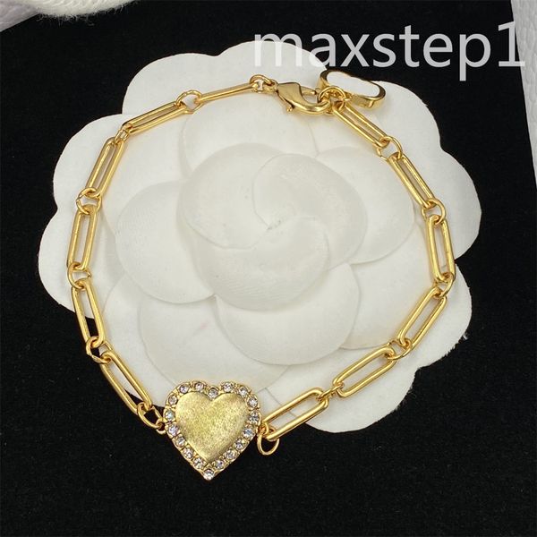 

nail bracelet chain women love bracelets ladies designer bangle sweet love heart fashion jewelry necklace golden luxury maxstep1, Black