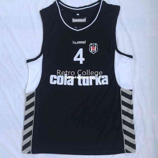 #4 Allen Iverson Besita Cos Turka Basketbol Formaları Erkekler% 100 Çift Dikişli Üst Kalite XS-6XL Yelek Formaları Yelek Gömlek