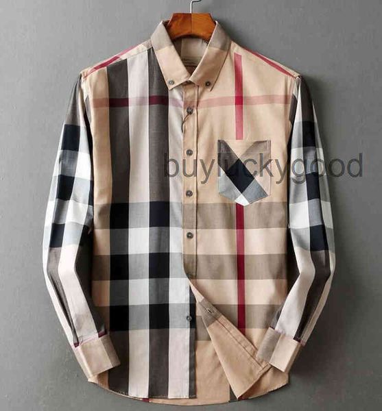 

designer clothes brand casual shirt 2022 mens luxurys designers menswear bussiness sa classic man dress s men long sleeve fashi, White;black
