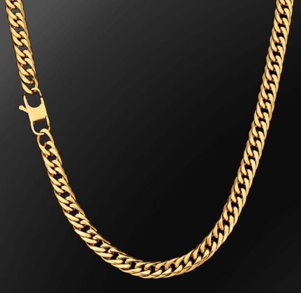 

12mm six sided grinding cuban necklace 18k gold plated chains men's hip hop, Silver