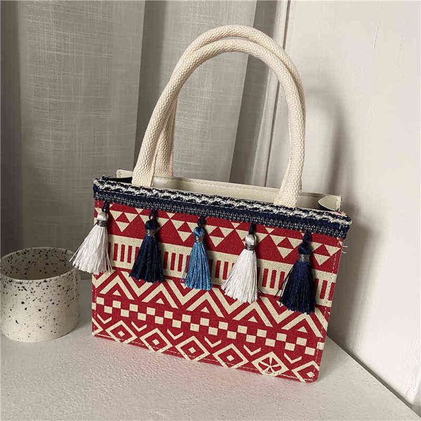 

national style wild flower bohemian pu shoulder bag hand tote handbag large satchel