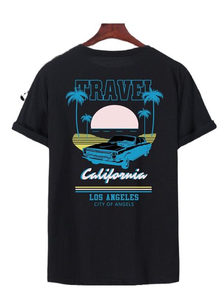 

men car & letter graphic tee w8rb#, White;black