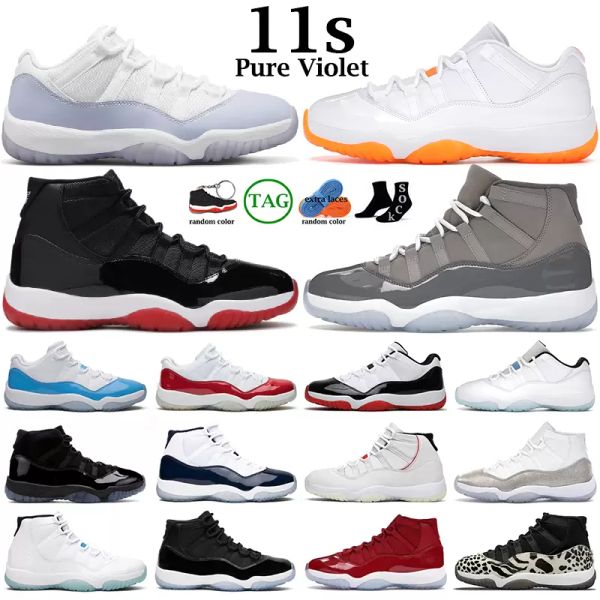

og 2022 high jumpman 11 mens basketball shoes 11s concord 45 cool grey cherry 25th anniversary university blue pure violet men sneakers wome