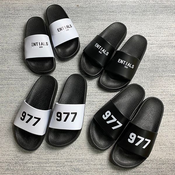 

summer designer slippers mens women letters solid rubber print flat slipper fashion popular rubber sandal trendy beach shoes multi style eur, Black