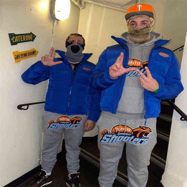 

selling men's hoodie suit trapstar archer hoody tracksuit london jogger pants embroidered ladies outerwear t220802, Gray