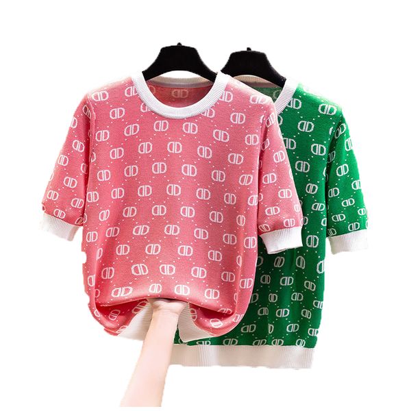 

ss summer fashions womens knits tees women crew neck t shirts print wicking knit high elastic fitness cap fit graphic tees wholesale size, White