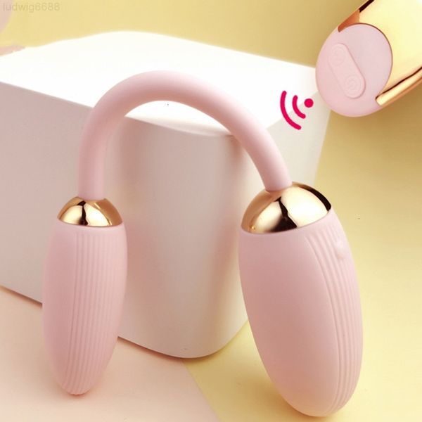 Massager giocattolo sesso Massager a doppio vibratore a doppio salto in testa al dildo dei vibratori clitoride clitoride vagina massaggio anale tappo anale erotico per adulti per donne masturbatore 154n