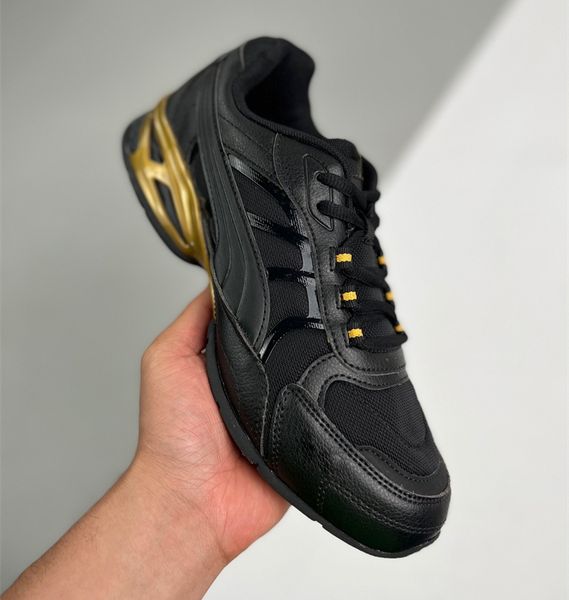 

famous brand sport shoes men's designer sneakers casual outdoor loafers classic luxury mesh shoe hiking running student genuine leather, Black