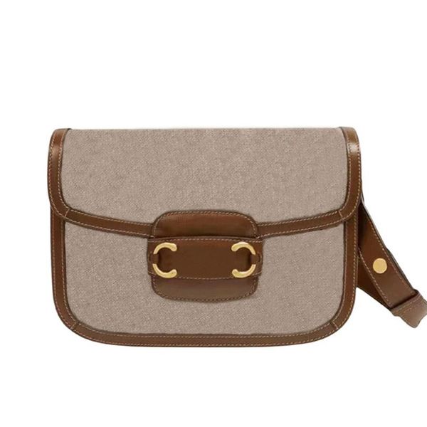 

2022 saddle bag designer fashion womens handbag genuine leather horsebit designers shoulder bag 25cm tote bags luxury letter flap lady cross