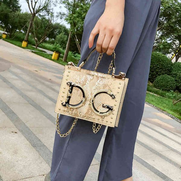 

women's designer bags highest quality metal rivet letter shoulder bag messenger handbag wholesale