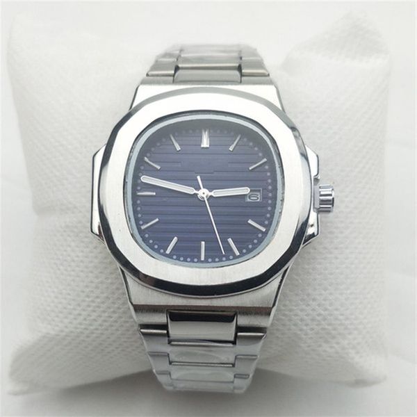 

2020 s waterproof watches cool men watch fashion wristwatches sports stainless steel quartz calendar mens watches gift2429, Slivery;brown