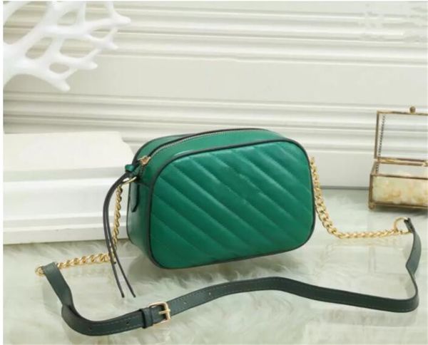 

designer chain shoulder bag tote handbag crossbody camera bags double g disco leather small square bag's women wholesale pochette class