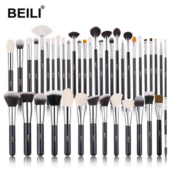 Set di pennelli per trucco Make up 42 fondotinta professionale nero classico ombretto in crema 220423