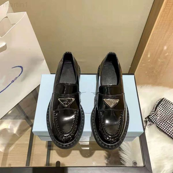 

dress shoes designer pujia new 2021 autumn and winter women's shoes round head deep mouth triangular standard lefu thick soled heel hei, Black