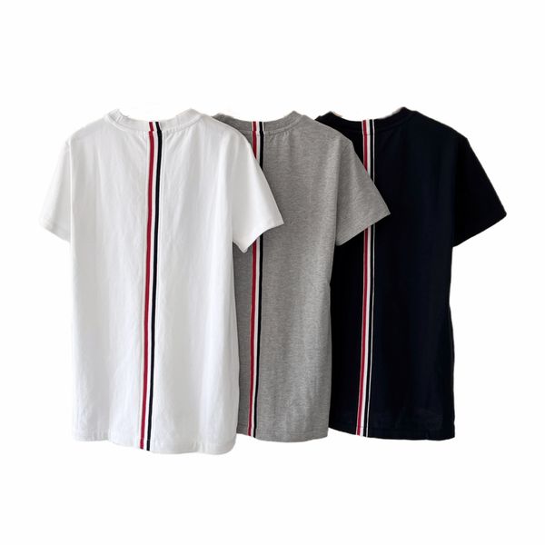 

designer men women classic red and blue stripes t-shirts loose tees apparel fashion mans casual street shorts sleeve,homologous fabric 1-5, White;black