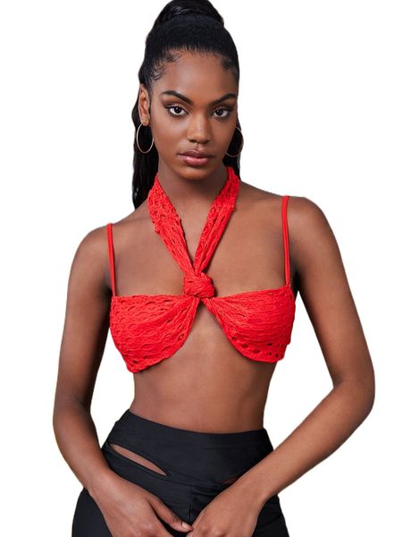 

twist front crop e1j9#, White