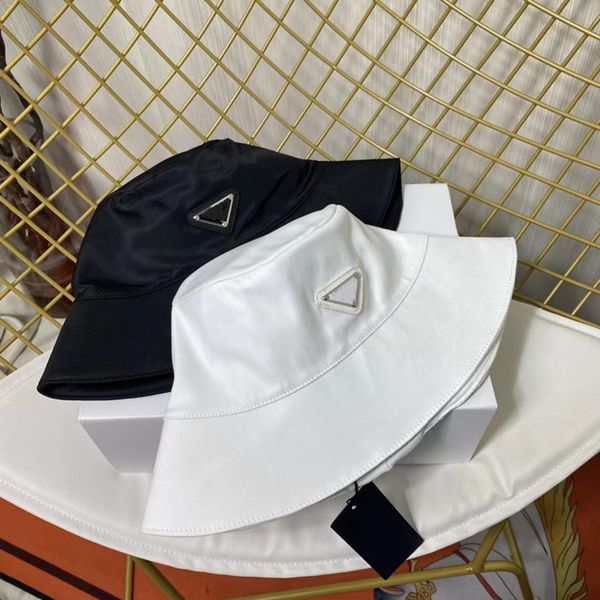 

2022 white black women sun hat fisher caps triangle design designers hats with stripe leisure cap, Blue;gray