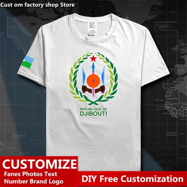 Djibouti dji djiboutian dj camiseta country camisa personalizada fãs de DIY Número High Street Fashion Loose Casual camiseta 220616
