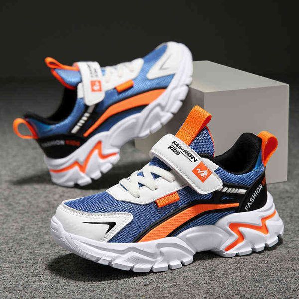 

boys sneakers 2022 children sports shoes kid running casual platform design tenis for l220716, Black;red