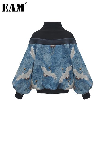 

spring high collar long sleeve pattern printed loose big size personality sweatshirt women fashion 220815, Black