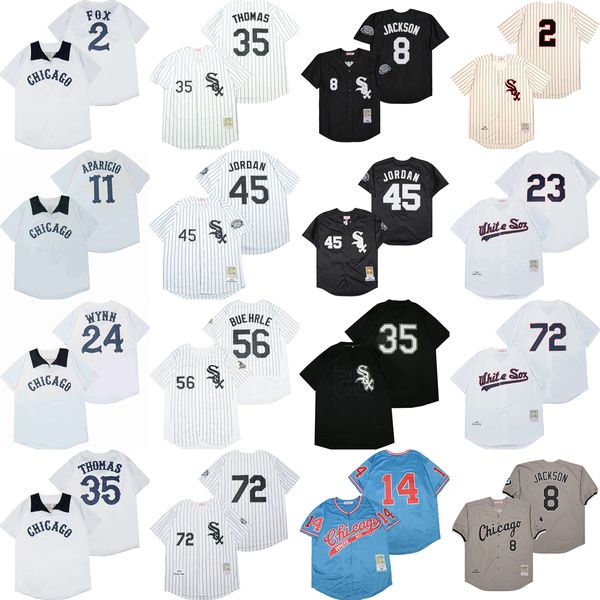 1959 1969 1972 Gerileme Beyzbol 35 Frank Thomas Jersey Vintage 72 Carlton Fisk 56 Mark Buehrle 8 Bo Jackson 14 Paul Konerko 2 Nellie Fox 11 Luis Aparicio 24 Early Wynn